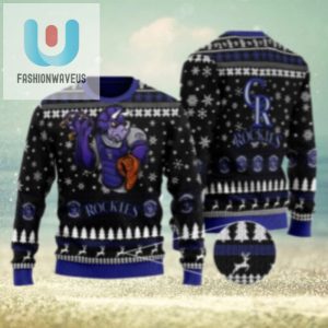 Dinosaur Catcher Colorado Rockies Ugly Christmas Sweater fashionwaveus 1 1