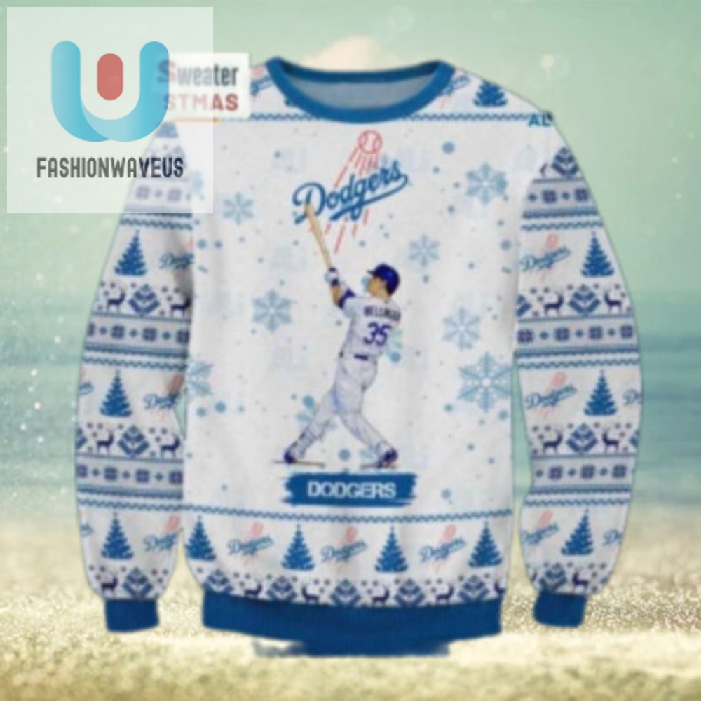 Cody Bellinger Swing La Dodgers Ugly Christmas Sweater 