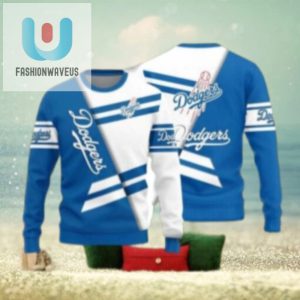 Classic La Dodgers White And Blue Striped Ugly Sweater fashionwaveus 1 1