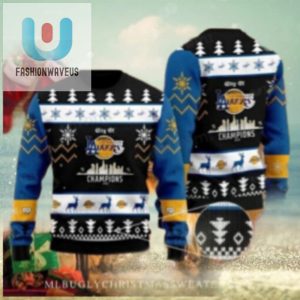 City Of La Dodgers And Lakers Champions Ugly Christmas Sweater fashionwaveus 1 1