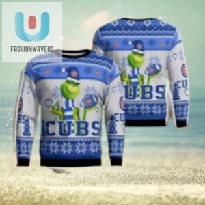 Chicago Cubs Grinch Ugly Christmas Sweater Mischievous Holiday Fun fashionwaveus 1 1