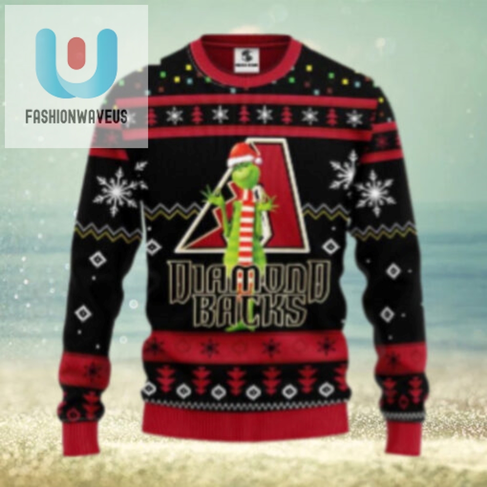 Arizona Diamondbacks Ugly Sweater Grinch With Hat And Scarf 