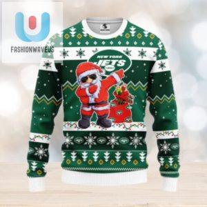 New York Jets Dabbing Santa Claus Ugly Christmas Sweater fashionwaveus 1 1