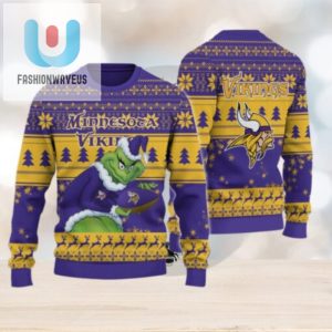 Minnesota Vikings Grinch Ugly Christmas Sweater fashionwaveus 1 1