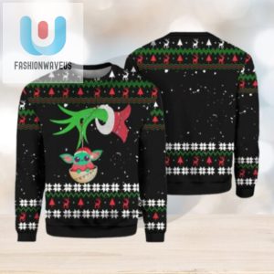 Grinch Grogu Ugly Sweater fashionwaveus 1 1