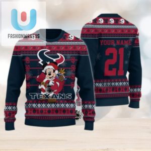 Houston Texans Mickey Mouse Santa Ugly Christmas Sweater fashionwaveus 1 1