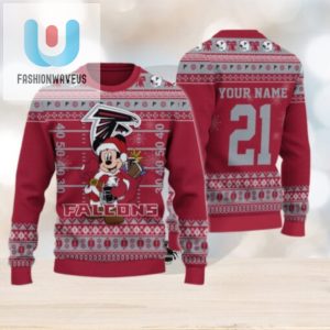 Atlanta Falcons Mickey Mouse Santa Ugly Christmas Sweater fashionwaveus 1 1