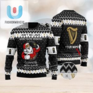 Personalized No Laws When Drinking Guinness Beer With Claus Ugly Sweater fashionwaveus 1 1