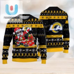 Los Angeles Rams Santa Claus Ugly Christmas Sweater fashionwaveus 1 1