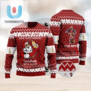 Personalized No Laws When Drinking Captain Morgan With Claus Ugly Sweater fashionwaveus 1 1