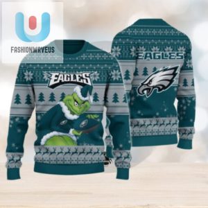 Philadelphia Eagles Grinch Ugly Christmas Sweater fashionwaveus 1 1