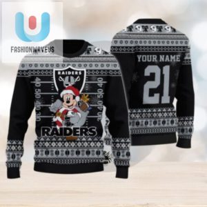 Las Vegas Raiders Mickey Mouse Santa Ugly Christmas Sweater fashionwaveus 1 1