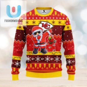 Kansas City Chiefs Dabbing Santa Claus Ugly Christmas Sweater fashionwaveus 1 1