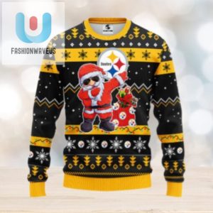 Pittsburgh Steelers Dabbing Santa Claus Ugly Christmas Sweater fashionwaveus 1 1