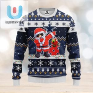 Dallas Cowboys Dabbing Santa Claus Ugly Christmas Sweater fashionwaveus 1 1