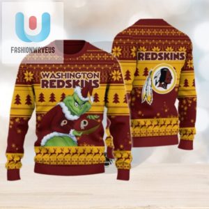 Washington Redskin Grinch Ugly Christmas Sweater fashionwaveus 1 1