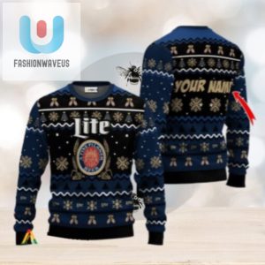 Personalized Miller Lite Holiday Cheer Ugly Sweater fashionwaveus 1 1