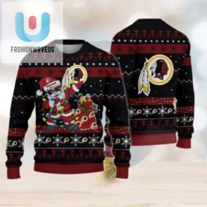 Washington Redskin Santa Claus Ugly Christmas Sweater fashionwaveus 1 1