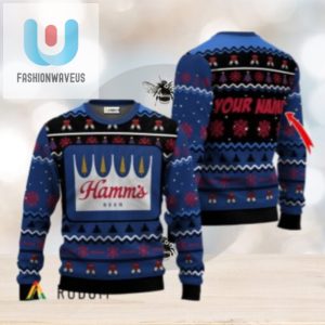 Personalized Hamms Beer Holiday Cheer Ugly Sweater fashionwaveus 1 1