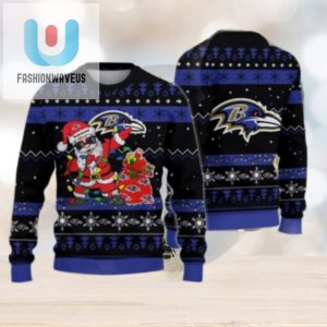 Baltimore Ravens Santa Claus Ugly Christmas Sweater fashionwaveus 1 1