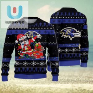 Baltimore Ravens Santa Claus Ugly Christmas Sweater fashionwaveus 1 2