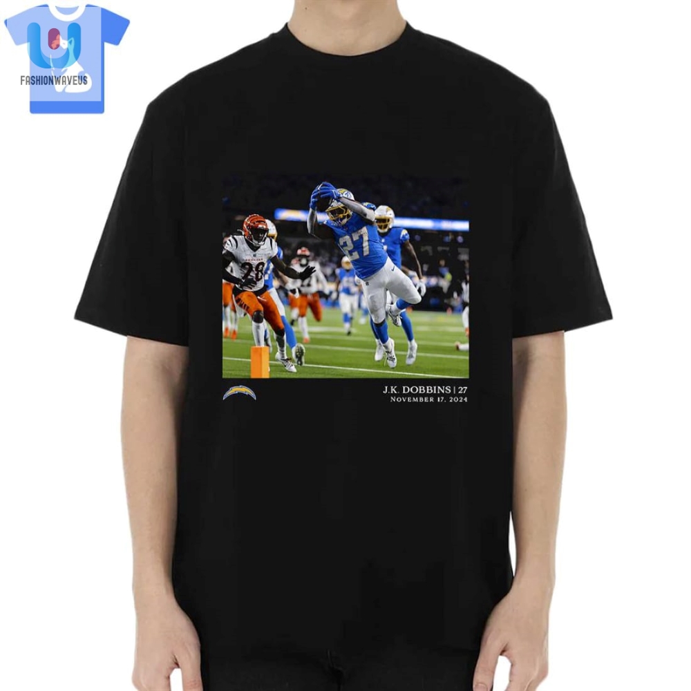 Jk Dobbins Los Angeles Chargers Nfl Flash Features Week 11 Tshirt fashionwaveus 1