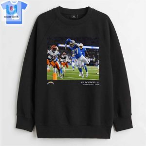 Jk Dobbins Los Angeles Chargers Nfl Flash Features Week 11 Tshirt fashionwaveus 1 3