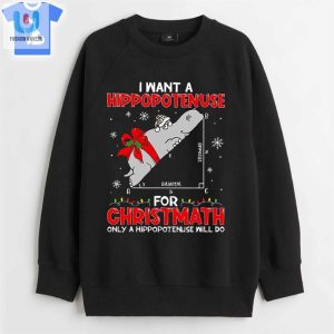 I Want A Hippopotenuse For Christmath Math Teacher Christmas Tshirt fashionwaveus 1 3