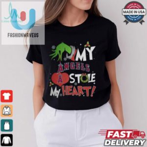 Grinch Hand My Los Angeles Angels Stole My Heart Christmas 2024 Shirt fashionwaveus 1 2