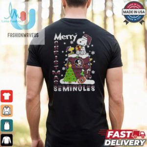 Florida State Seminoles Snoopy And Woodstock Merry Christmas Shirt fashionwaveus 1 3