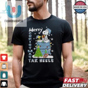 North Carolina Tar Heels Snoopy And Woodstock Merry Christmas Shirt fashionwaveus 1 1