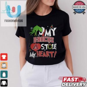 Grinch Hand My Arizona Diamondbacks Stole My Heart Christmas 2024 Shirt fashionwaveus 1 2