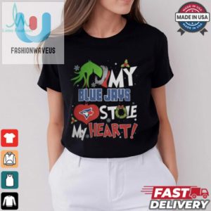 Grinch Hand My Toronto Blue Jays Stole My Heart Christmas 2024 Shirt fashionwaveus 1 2