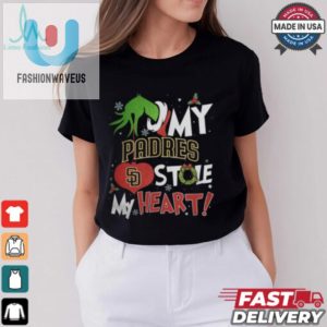 Grinch Hand My San Diego Padres Stole My Heart Christmas 2024 Shirt fashionwaveus 1 2