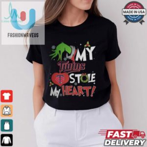 Grinch Hand My Minnesota Twins Stole My Heart Christmas 2024 Shirt fashionwaveus 1 2