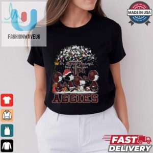 Peanuts Texas Am Aggies Its The Most Wonderful Time Of The Year Winter Shirt fashionwaveus 1 2