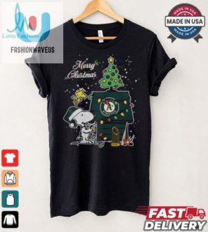 Merry Christmas With Snoopy Baby Oakland Athletics T Shirt fashionwaveus 1 4