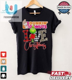 Grinch Love Dunkin Donuts Merry Christmas T Shirt fashionwaveus 1 4