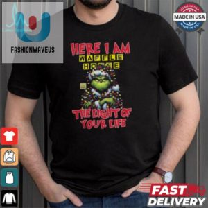 Santa Grinch Here I Am Waffle House The Light Of Your Life Christmas Light Shirt fashionwaveus 1 1