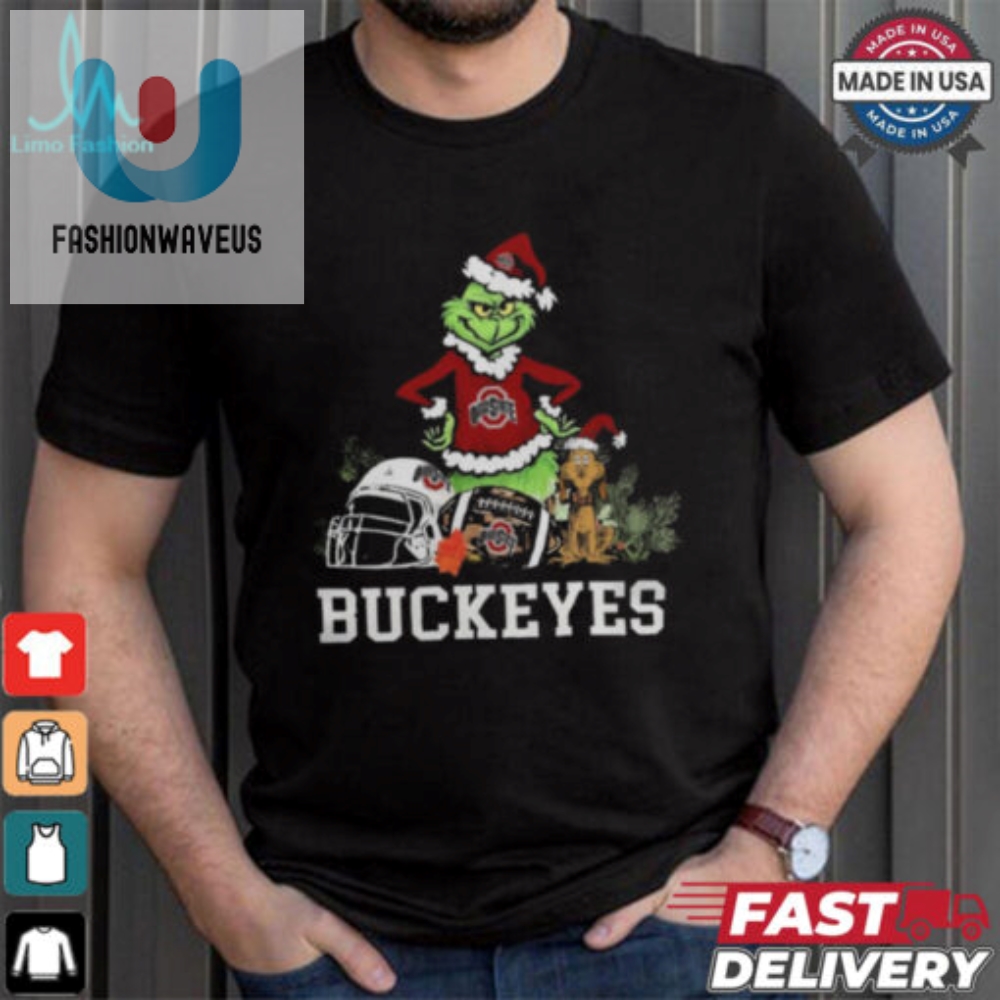 Ncaa Grinch Shirt The Grinch And Ohio State Buckeyes Christmas T Shirt 