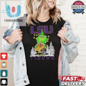 The Grinch Hug Lsu Tigers Helmet Christmas Shirt fashionwaveus 1 2