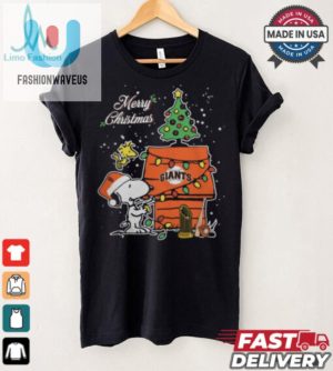 San Francisco Giants Merry Christmas With Snoopy Baby T Shirt fashionwaveus 1 4