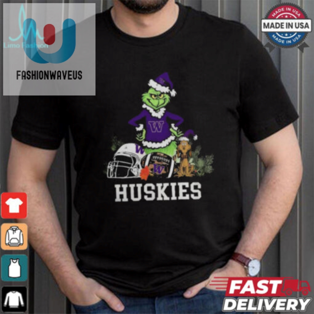 Ncaa Grinch Shirt The Grinch And Washington Huskies Christmas T Shirt 