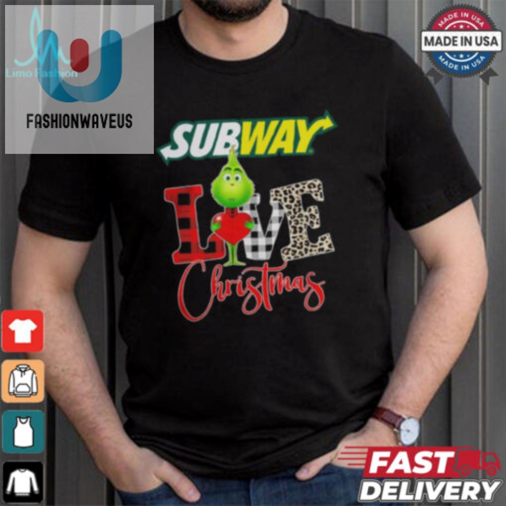 Grinch Love Subway Christmas Shirt 