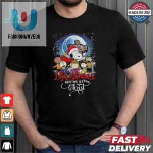 Snoopy Christmas Begins With Christ T Shirt fashionwaveus 1 1