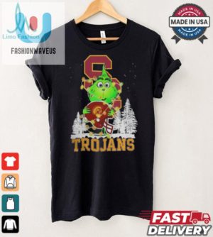 The Grinch Hug Usc Trojans Helmet Christmas Shirt fashionwaveus 1 4