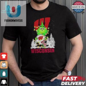 The Grinch Hug Ohio Wisconsin Badgers Helmet Christmas Shirt fashionwaveus 1 1