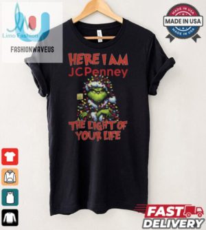 Santa Grinch Here I Am Jc Penney The Light Of Your Life Christmas Light Shirt fashionwaveus 1 4