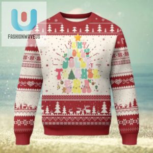 In My Holly Jolly Teacher Era Xmas Groovy Christmas Tree Ugly Christmas Sweater fashionwaveus 1 1