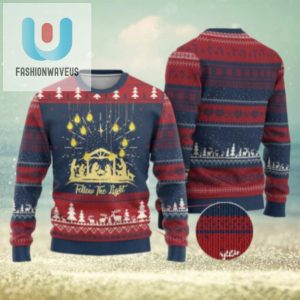 Christian Ugly Christmas Sweater Follow The Light Christ Xmas Light fashionwaveus 1 1